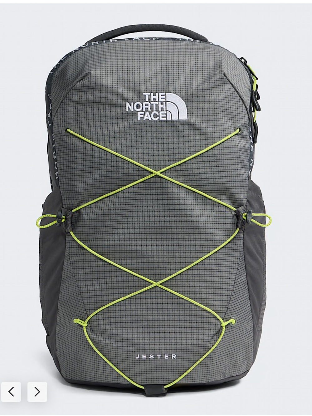 The North Face Adult Jester Backpack 28L Grey Green NWT Laptop Sleeve Campus